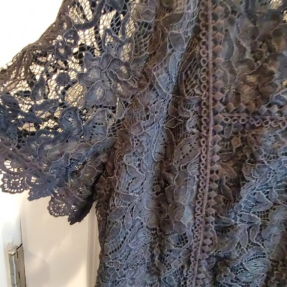Skies Are Blue XL Black Lace Cocktail Dress - Picture 2 of 8